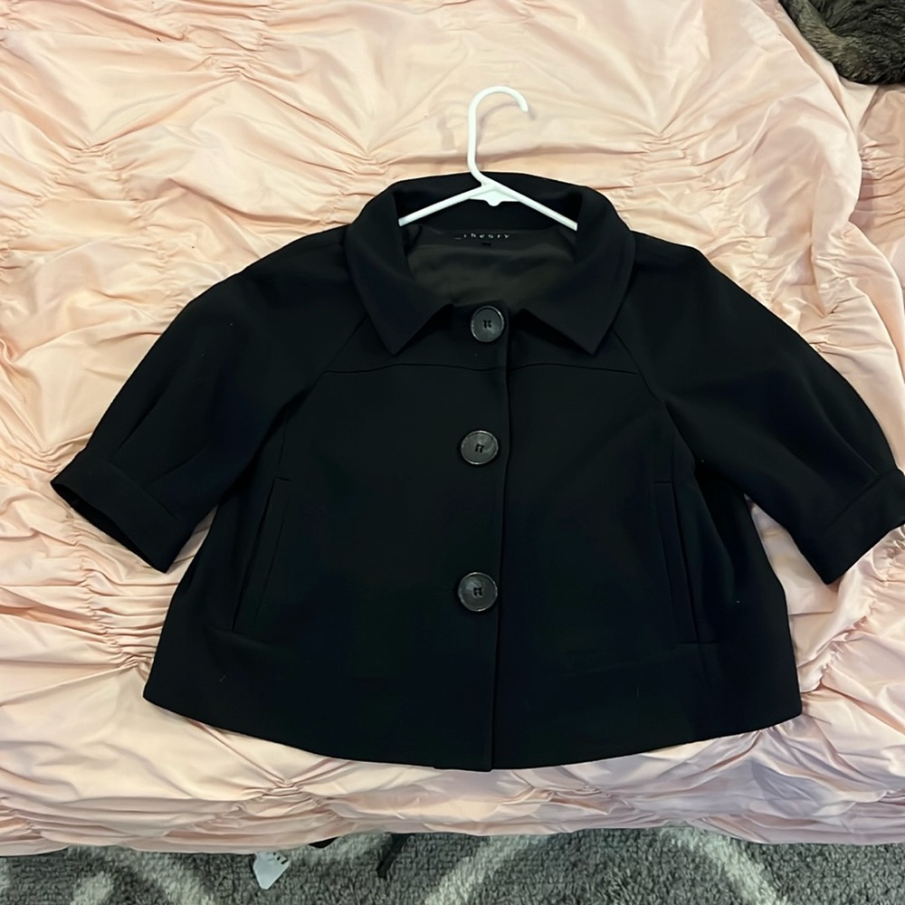 Theory black jacket size small